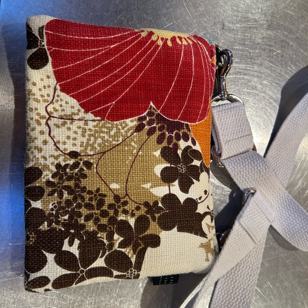 Floral Canvas Crossbody Bag